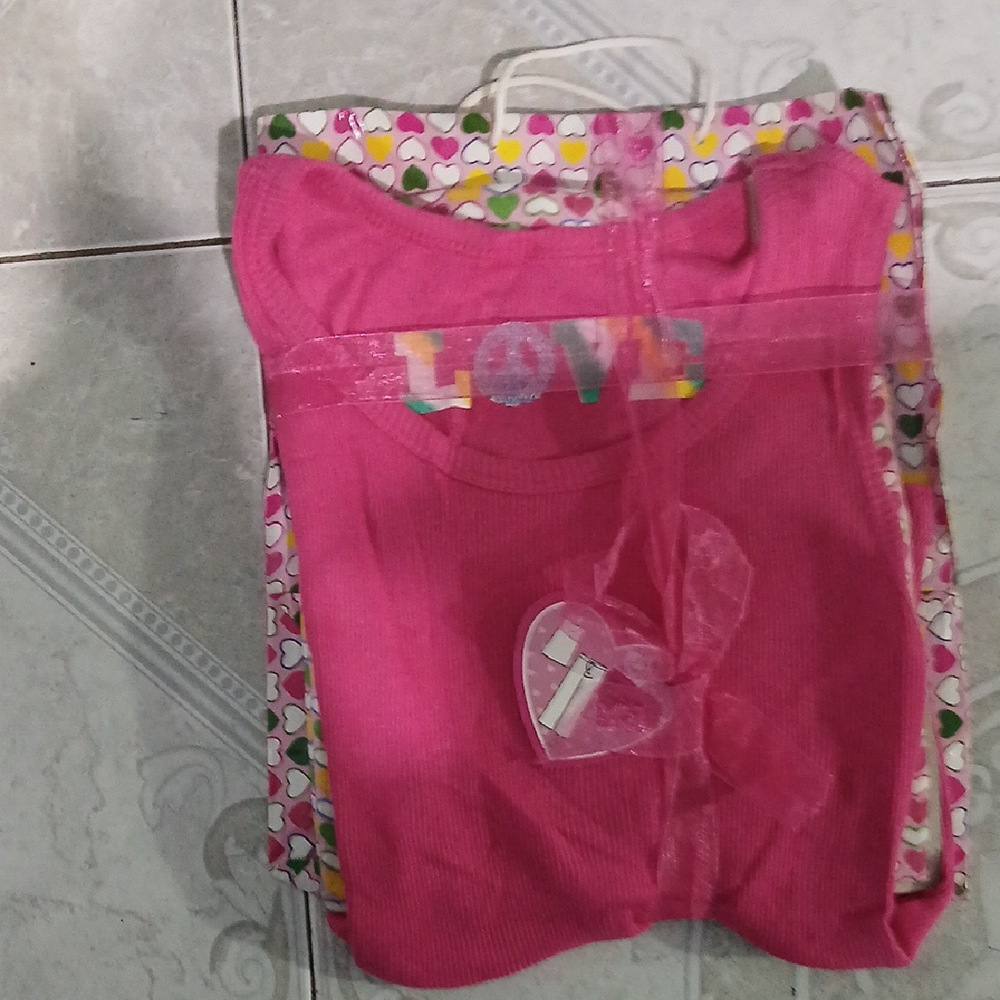 Tank And Panta Pajamas With Gift Bag